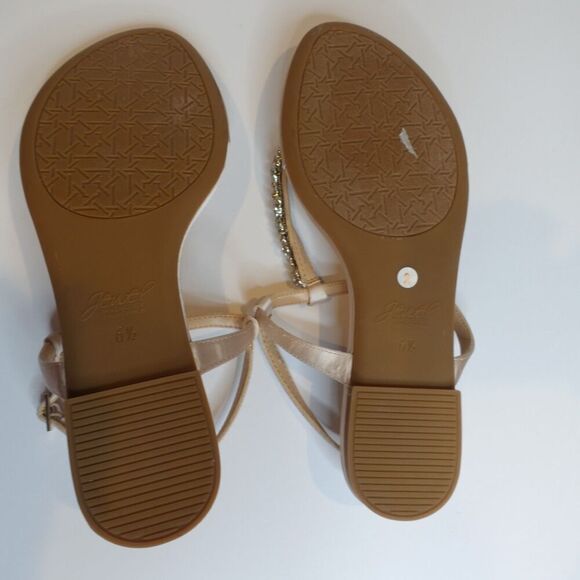 BADGLEY MISCHKA Jewel Flat Sandals size 6.5 - Picture 7 of 7